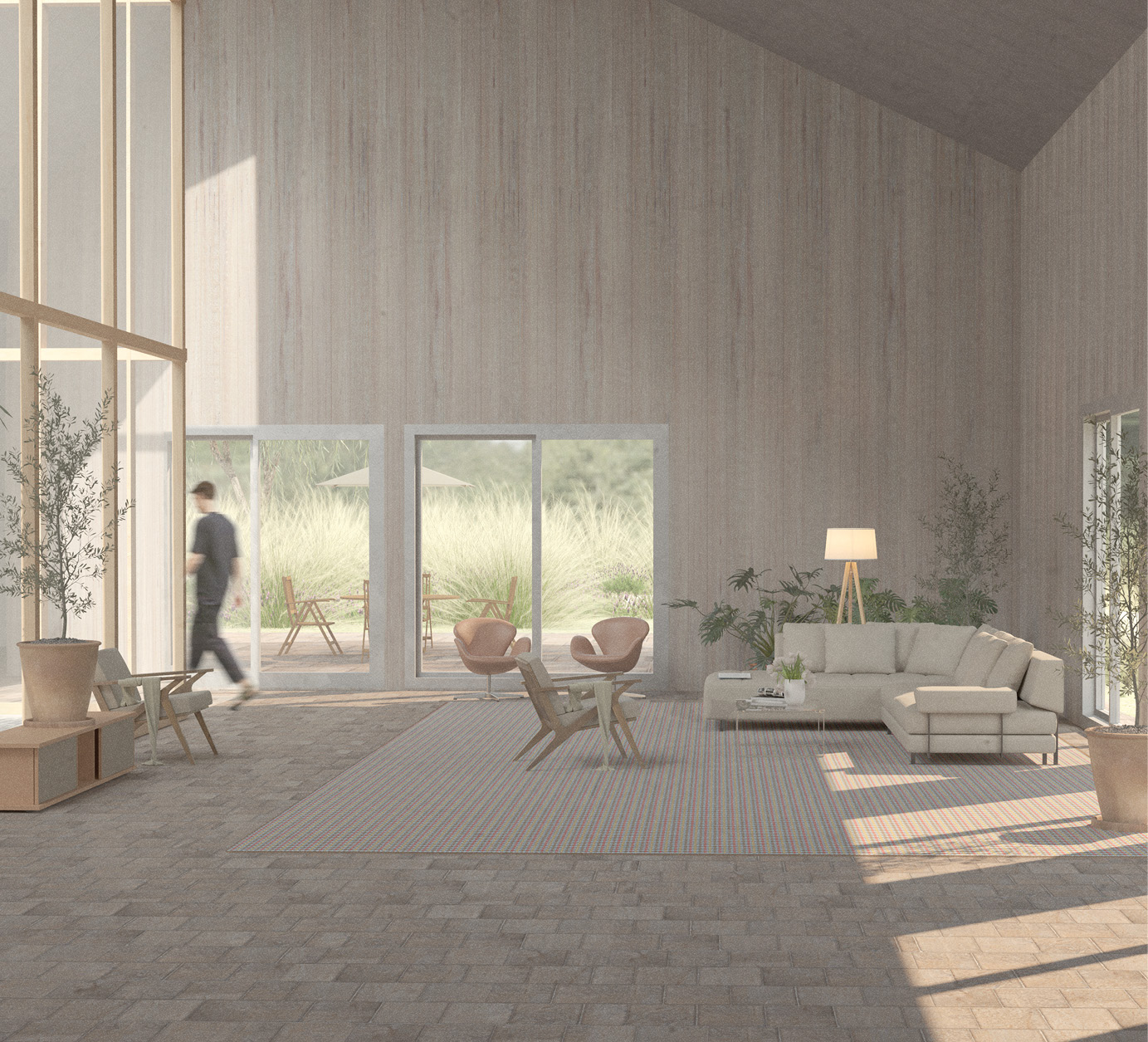 Rendering , Vardagsrum